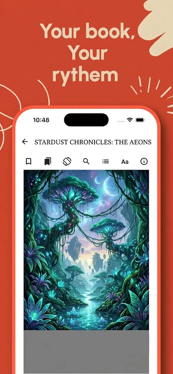 A book open in Coral Reader